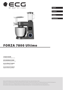 Handleiding ECG Forza 7800 Ultimo Keukenmachine