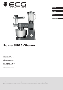 Handleiding ECG Forza 5500 Giorno Keukenmachine