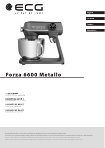Handleiding ECG Forza 6600 Metallo Keukenmachine