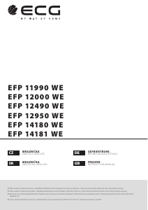 Bedienungsanleitung ECG EFP 14180 WE Gefrierschrank
