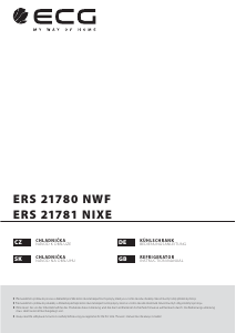 Bedienungsanleitung ECG ERS 21781 NIXE Kühl-gefrierkombination