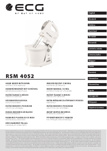 Handleiding ECG RSM 4052 Handmixer
