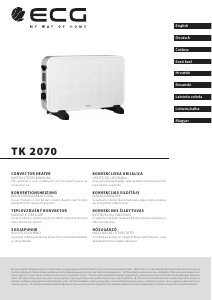 Manuál ECG TK 2070 Topení