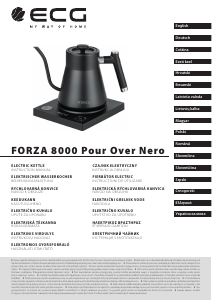 Manuál ECG Forza 8000 Pour over Nero Konvice