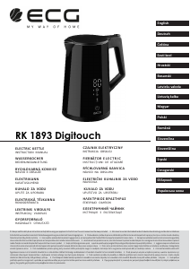 Handleiding ECG RK 1893 Digitouch Waterkoker