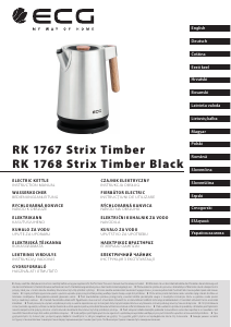 Handleiding ECG RK 1768 Strix Timber Black Waterkoker