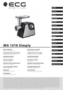 Bedienungsanleitung ECG MG 1310 Simply Fleischwolf