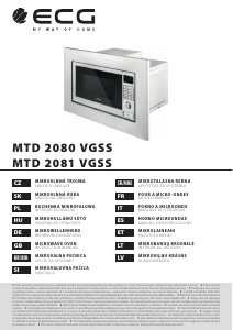 Manuale ECG MTD 2081 VGSS Microonde