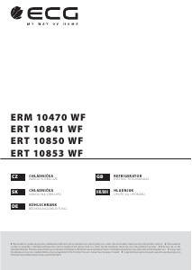 Bedienungsanleitung ECG ERT 10853 WF Kühlschrank