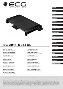 Εγχειρίδιο ECG EG 2011 Dual XL Επιτραπέζια σχάρα