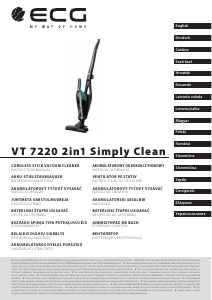 Manuál ECG VT 7220 2in1 Simply Clean Vysavač