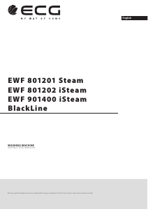 Handleiding ECG EWF 801202 iSteam BlackLine Wasmachine
