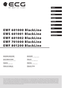 Használati útmutató ECG EWS 601001 BlackLine Mosógép