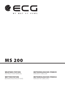 Manuál ECG MS 200 Meteostanice