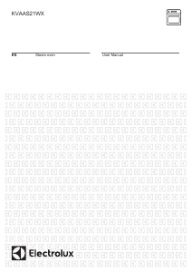 Manual Electrolux KVAAS21WX Oven