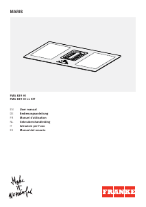 Mode d’emploi Franke FMA 839 HI LL KIT Table de cuisson