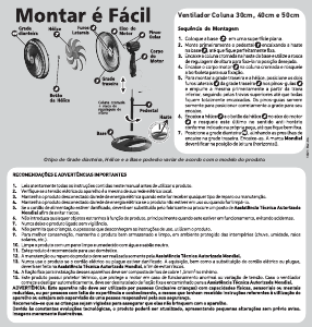 Manual Mondial VT-30C-NB Ventilador