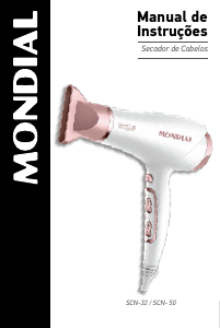 Manual Mondial SCN-50 Secador de cabelo