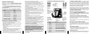 Manual Mondial BP-02P-B-TI Batedeira com taça