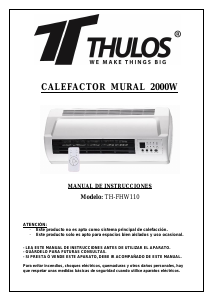 Manual de uso Thulos TH-FHW110 Calefactor