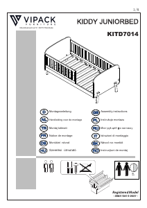 Manual Vipack KITD7014 Kiddy Bed Frame