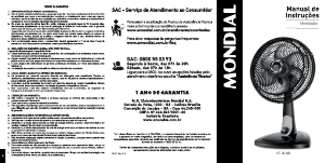Manual Mondial VT-30-NB Ventilador