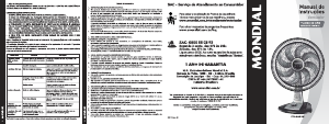 Manual Mondial VTX-40-8P-RP Ventilador