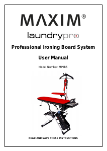 Manual Maxim MPIBS LaundryPro Ironing System