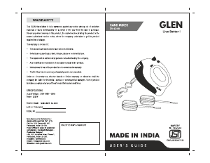 Manual Glen SA 4046 Hand Mixer