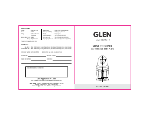 Manual Glen SA 4043 Plus Chopper