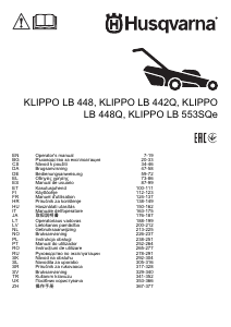 Manuál Husqvarna LB 448 Klippo Travní sekačka