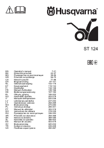 Bruksanvisning Husqvarna ST 124 Snøfreser