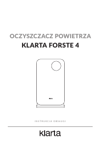 Instrukcja Klarta Forste 4 Oczyszczacz powietrza