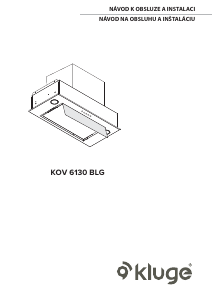 Manuál Kluge KOV6130BLG Odsavač par