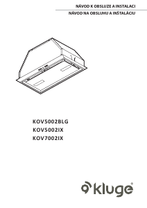 Manuál Kluge KOV7002BLG Odsavač par