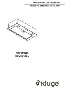 Manuál Kluge KOV5012BL Odsavač par