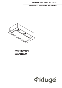 Manuál Kluge KOV6120BLG Odsavač par