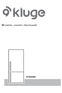 Manuál Kluge KCN4326X Lednice s mrazákem