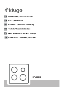 Manual Kluge KPV6020B Hob