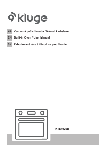 Handleiding Kluge KTE1020B Oven