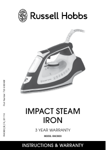 Manual Russell Hobbs RHC800 Iron