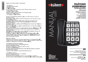 Manual de uso Küken 33653 Teléfono