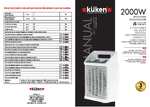 Manual de uso Küken 34031 Calefactor