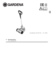 Bruksanvisning Gardena HandyMower 22/18V P4A Gräsklippare