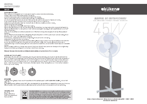 Manual de uso Küken 31515 Ventilador
