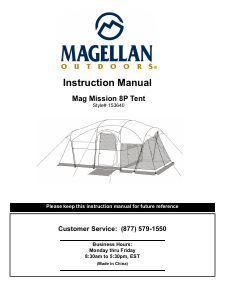 Manual Magellan Mag Mission 8P Tent