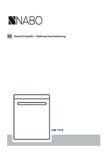 Bedienungsanleitung NABO GSI 1510 Geschirrspüler
