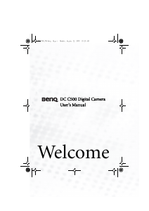 Manual BenQ DC C500 Digital Camera