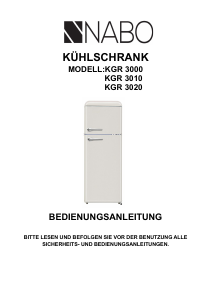 Bedienungsanleitung NABO KGR 3020 Kühl-gefrierkombination