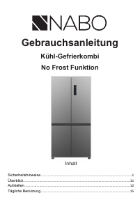 Bedienungsanleitung NABO SBM 5525 Kühl-gefrierkombination